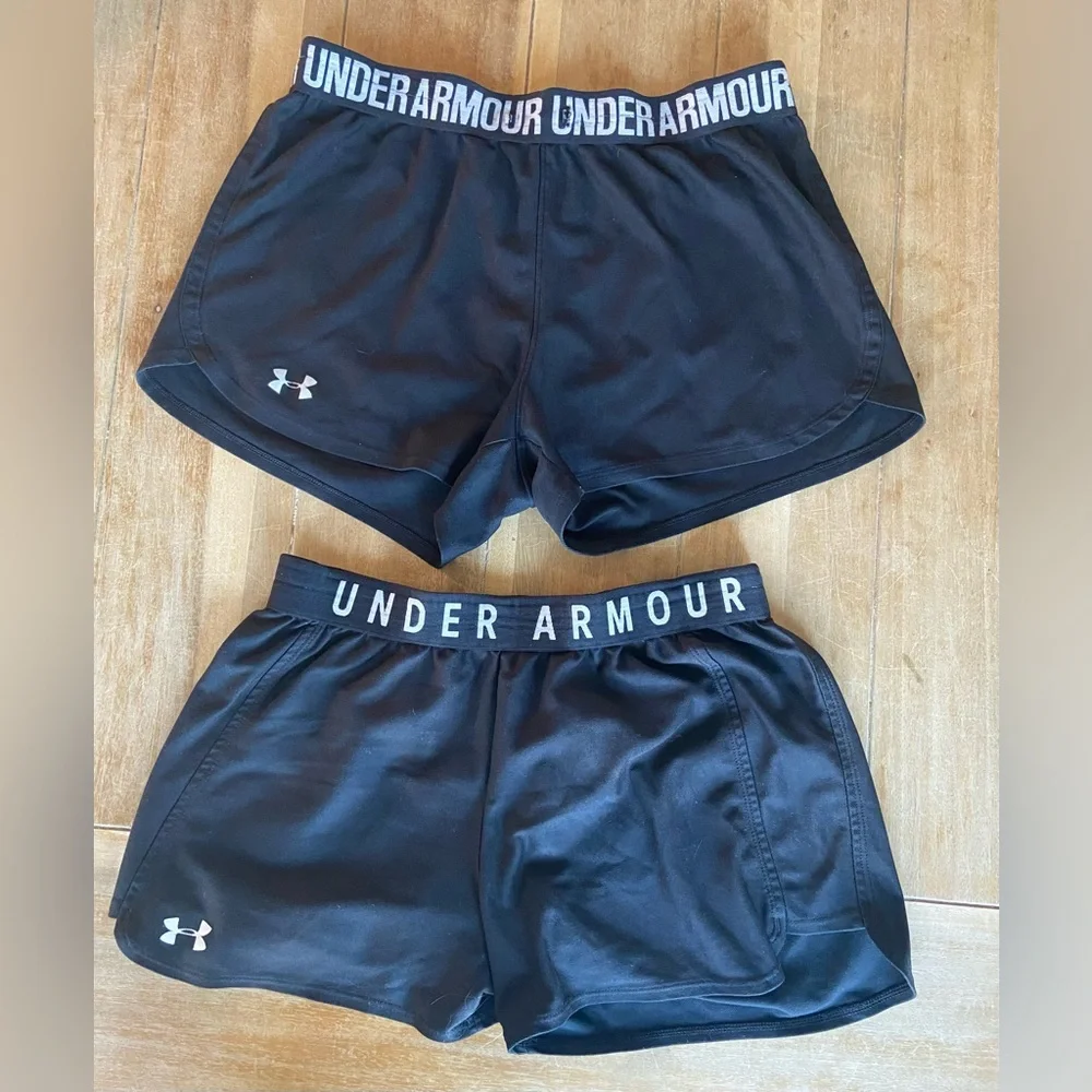 Under Armour Play Up Black Shorts (M) - Picture 1 of 5